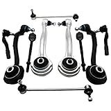 Chefull Kit De Suspensão Dianteira 10 Peças Braços De Controle Barras Estabilizadoras Extremidades De Tirantes De Direção Compatíveis Com Mercedes Benz C230 240 280 320 350 2001 Fba 