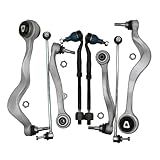 Chefull Kit De Suspensão Dianteira De 10 Peças Braço De Controle Inferior Com Junta Esférica Barra Estabilizadora Barra De Direção Externa Compatível Com Bmw E60 525I 528I 530I 545I 535I 550I M5