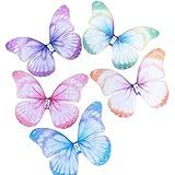 Chenkou Craft Mix Bulk 20 Peças 2- -50 Mm- Borboleta Organza Duas Camadas Fita Flores Laços Artesanato Enfeite De Casamento Apliques -Borboleta De Organza-