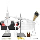 Cherish XT Destilador Doméstico Destilando Para Fazer Seu Próprio Óleo Essencial- Luar- Kit De Vidraria De Laboratório De Química De Destilador De Álcool- Destilação De Vidro- Aparelho De Destilação K