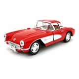 Chevrolet Corvette 1957 Kinsmart 1 34 12 Cm Carros Antigos