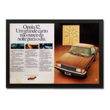 Chevrolet Opala 1982 Quadro Com Propaganda Antiga Original