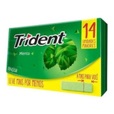 Chicle Trident Fresh Loot Intense 14 Gomas Menta Importado