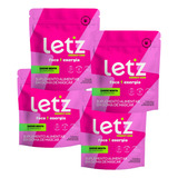 Chiclete Energético Energia Rápida Let z Gum 4 Pacotes Sabor Menta