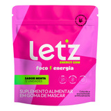 Chiclete Energético Letz Gum Pré Treino Cafeína Taurina 1 Un