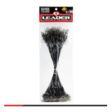 Chicote Leader Black Hook Snap Ms N 9 60lbs 23cm 100 Peças