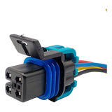 Chicote Plug 04 Vias Flange Bomba Combustivel S10 Blazer