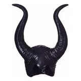 Chifre Malévola Fantasia Halloween Cosplay Carnaval Cor Preto