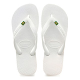 Chinelo Brasil Havaianas Masculino Branco Original