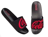 Chinelo Coca Cola Shoes Slide Logo Coca Bordado Adulto Unissex Preto Preto 42