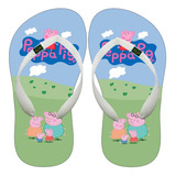 Chinelo Da Peppa Pig Infantil E Adulto Personalizado Família