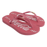 Chinelo Feminino Coca Cola Rosa