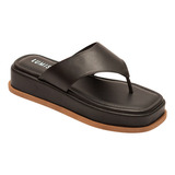 Chinelo Flatform Feminino Sandália Papete Almofadada