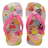Chinelo Havaianas Baby Peppa Pig George Infantil Elástico
