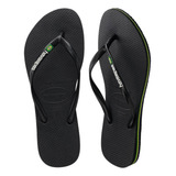 Chinelo Havaianas Slim Brasil Feminino Preto Original
