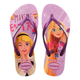 Chinelo Havaianas Slim Princesas Kids Infantil Glitter