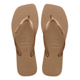 Chinelo Havaianas Slim Square Logo Metallic Original