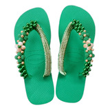 Chinelo Havaianas Top Verde Decorada C