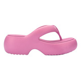 Chinelo Melissa Platorma Free Fuzzy Liso Cores Salto 6 5cm