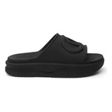 Chinelo Nuvem Preto Fascite Esporão Sola Anatômica Macia