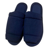 Chinelo Pantufa Azul Escuro