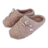 Chinelo Pantufa Feminina Greta Antiderrapante Quente