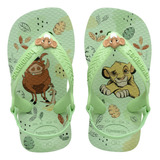 Chinelo Sandália Havaianas Infantil Bebê Disney Com Elástico