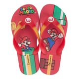 Chinelo Sandalia Infantil Menino Super Mario