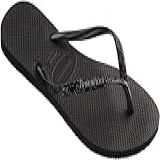 Chinelo Slim Glitter II Havaianas Feminino Preto Cinza Dark 39 40