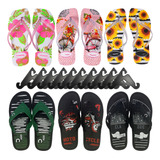 Chinelos Resistentes Personalizados Kit Com 5 Pares Promo