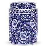 Chinoiserie Frasco De Gengibre De Porcelana Azul E Branco Frasco De Armazenamento De Cerâmica Chinesa Com Tampa Frasco Azul Decorativo Para Casas Modernas E Tradicionais Modelo A 
