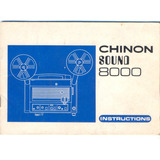 Chinon Sound 8000 Manual De Instruções Do Projetor Super 8