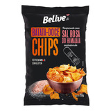 Chips Belive Batata Doce Com Sal Rosa Do Himalaia 50g 10un