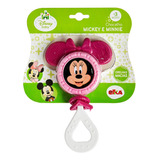 Chocalho Mordedor Bebê Original Minnie Mouse Da Disney Baby