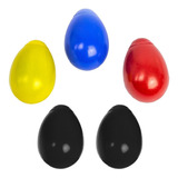 Chocalho Ovinho Colorido Ganza Percussão Egg