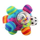 Chocalho P Bebê Bolinha Sozzy Modelo Bola Brinquedo Cor Colorido