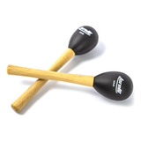 Chocalho Par Maraca Preto Loud Cabo Madeira Torelli Tm021