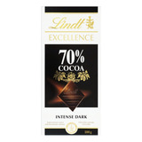 Chocolate Amargo 70 Cacau Excellence Lindt Sem Glúten Caixa 100 G