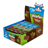 Chocowafer Proteico Vegetal Sabor Chocolate Caixa Com 12 Unidades De 25g mu