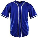 ChoiceApparel Camisa De Beisebol Masculina Lisa De Cor Lisa Royal M