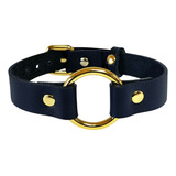 Choker Coleira Feminina Gargantilha Social Metal Punk Couro