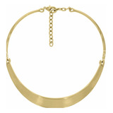 Choker Rígida Banhada Ouro 18k Brinde