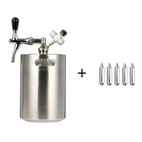 Chopeira 5l Torneira Italiana Mini Keg Barril Inox Brewkeg
