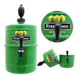 Chopeira Coqueira Gela Agua Coco Serpentina Aluminio 5 1 Lts