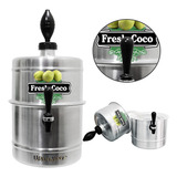 Chopeira Coqueira Gela Coco Agua De Coco 5 1 Litros Aluminio Refrigerada A Gelo