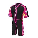 Chriffer Roupa De Mergulho Infantil Para Meninas Meninos Zíper Frontal Neoprene De 2 Mm Mangas Curtas Térmicas Para Bebês Crianças Jovens Adolescentes Mantenha Aquecido Para Mergulho Surfe 