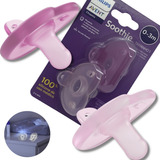 Chupeta Avent Soothie Silicone Rosa Menina 0 A 3 Meses Rn