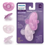 Chupeta Avent Soothie Silicone Rosa Menina