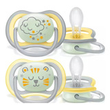 Chupeta Avent Ultra Air Night Time Brilha Escuro 18 Meses