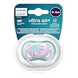 Chupeta Avent Ultra Air Recém Nascido Individual 0-6M Decorada Rosa